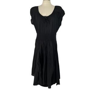 LAURIE FELT Los Angeles Whimsigoth Long Black Flowy Maxi Dress SZ XL